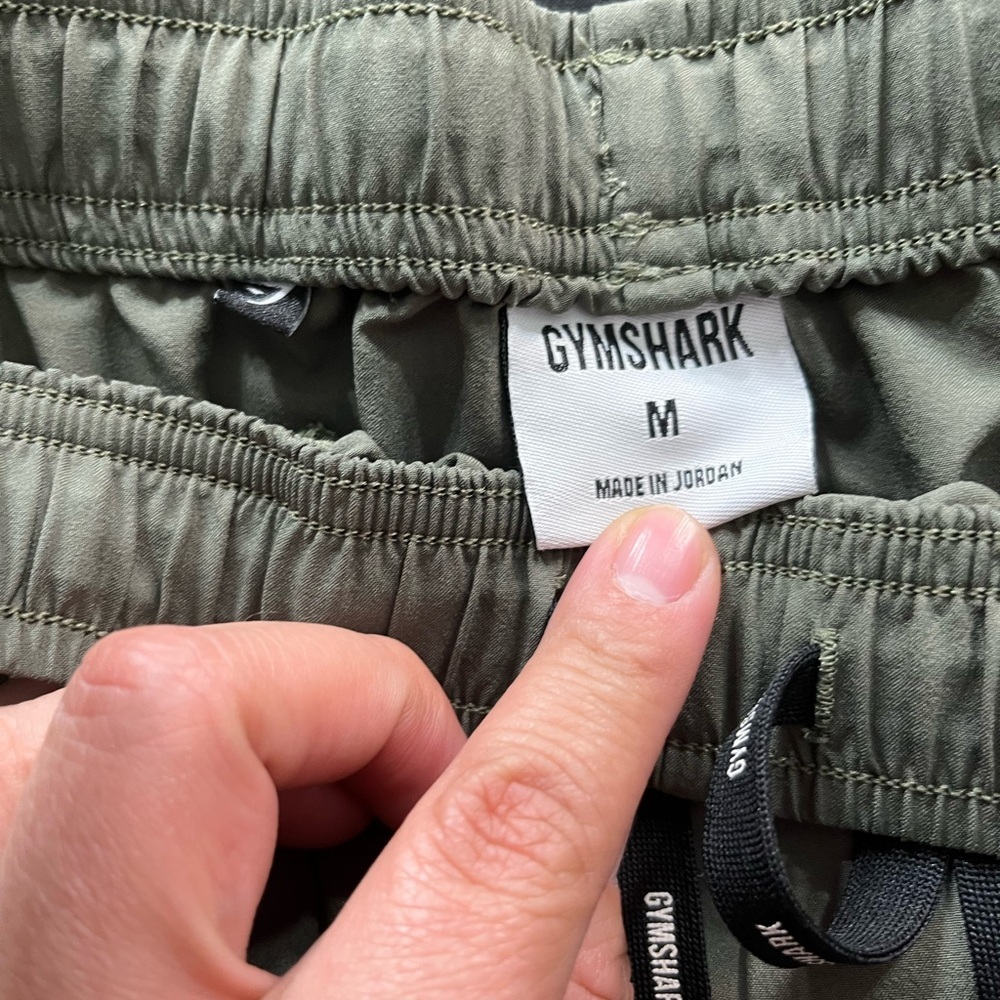 Gymshark Olive Green Elastic Waist Shorts medium - Picture 5 of 5